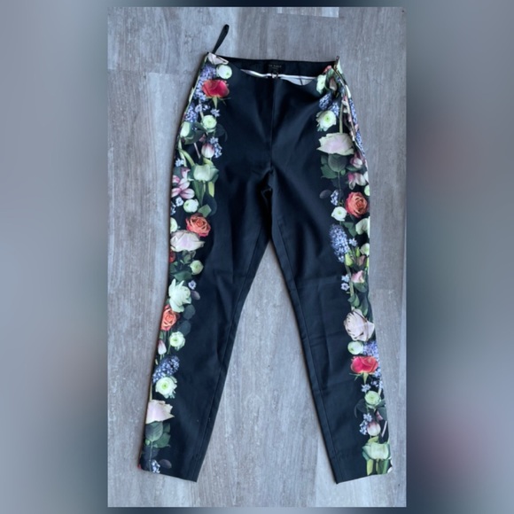 NWT Ted Baker London Kensington Floral Ankle Pants - Picture 2 of 12